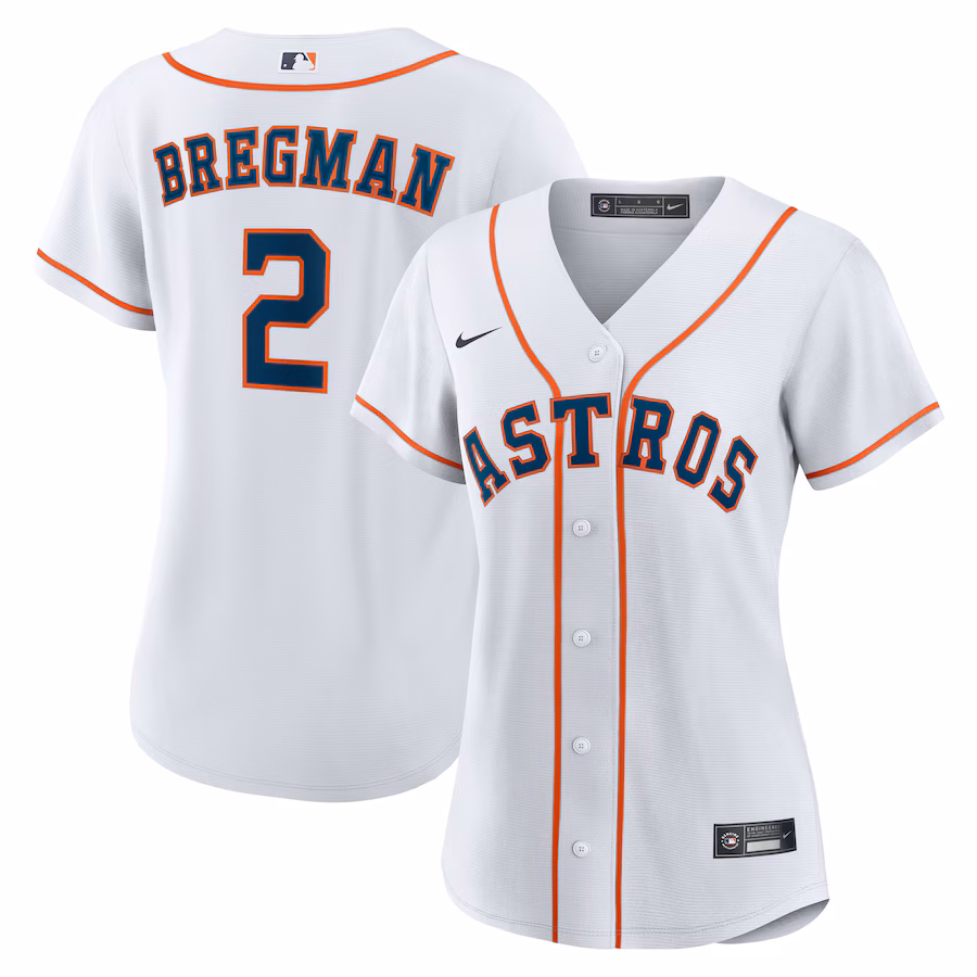 Women's Houston Astros Alex Bregman Nike White Home Replica Player Jersey - Puhuasuan