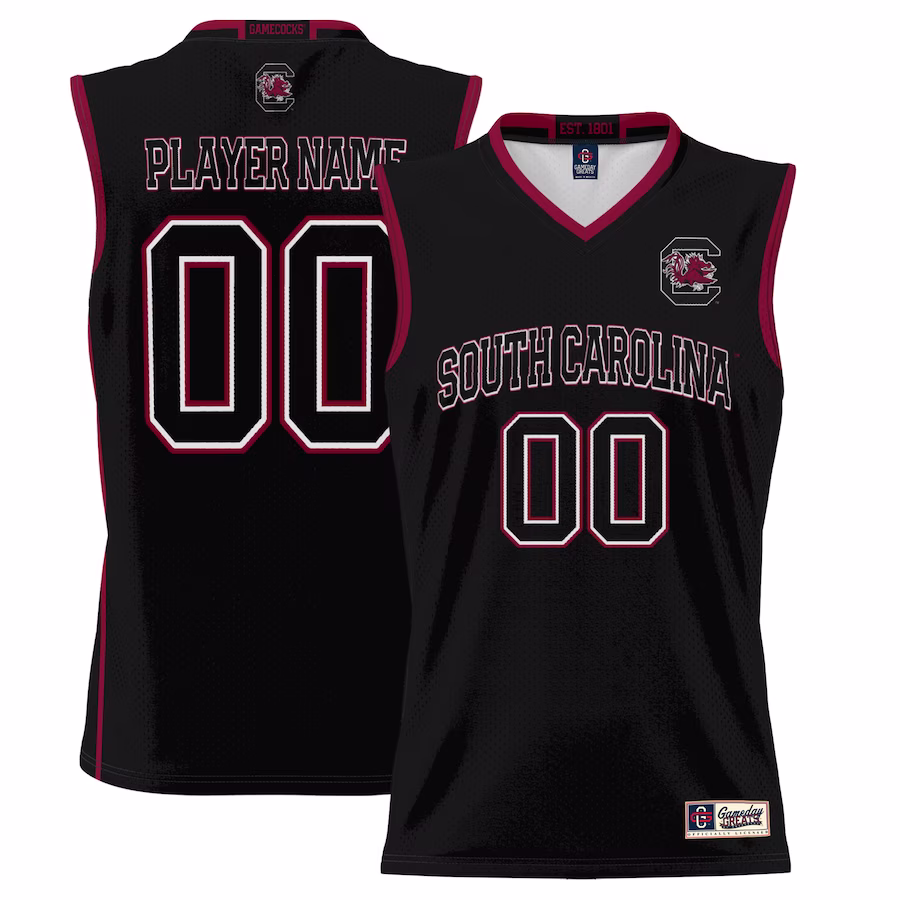 South Carolina Gamecocks GameDay Greats Unisex  Lightweight NIL Pick-A-Player Basketball Jersey - Black - Puhuasuan
