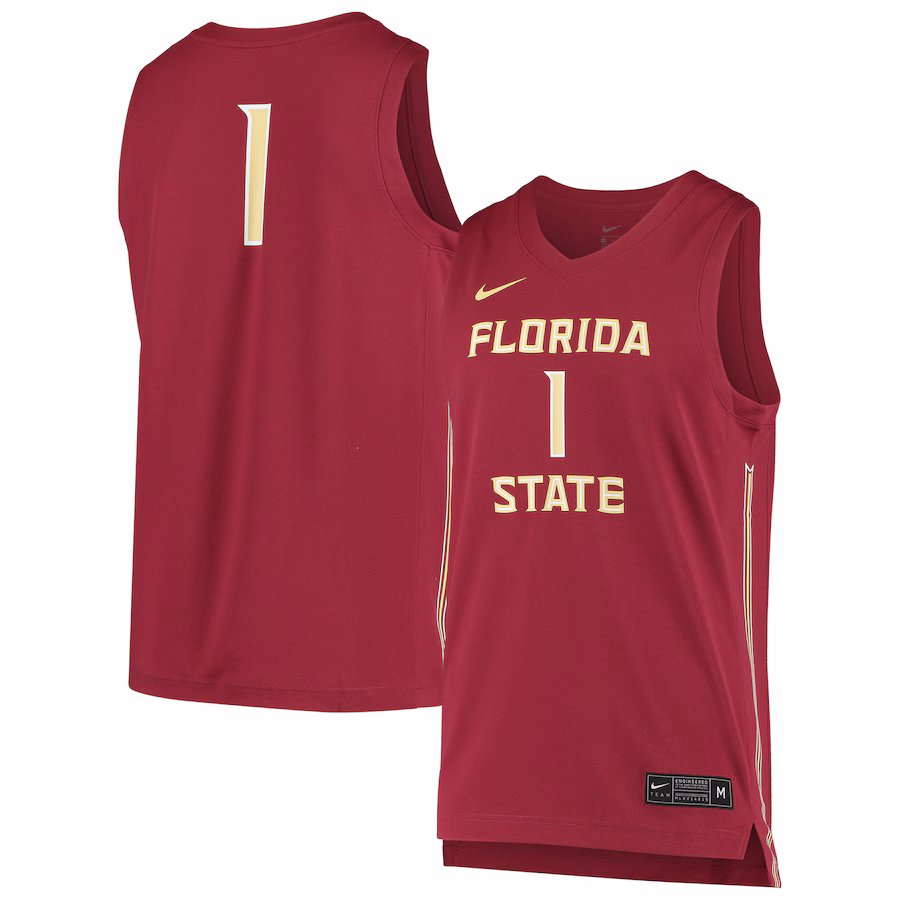 Unisex Nike #1 Garnet Florida State Seminoles Replica Basketball Jersey - Puhuasuan