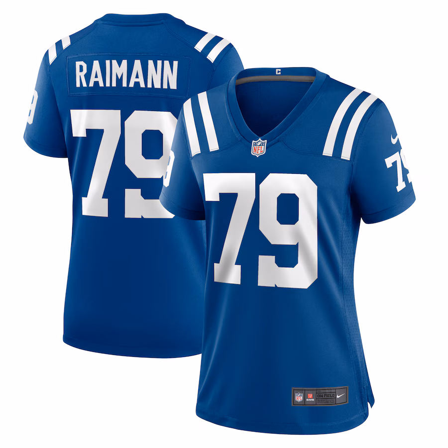 Women's Indianapolis Colts Bernhard Raimann Nike Royal Player Game Jersey - Puhuasuan