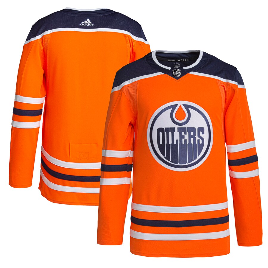 Men's Edmonton Oilers adidas Orange Home Authentic Pro Jersey - Puhuasuan
