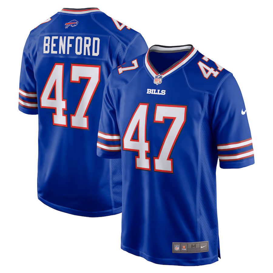 Men's Buffalo Bills Christian Benford Nike Royal Game Jersey - Puhuasuan