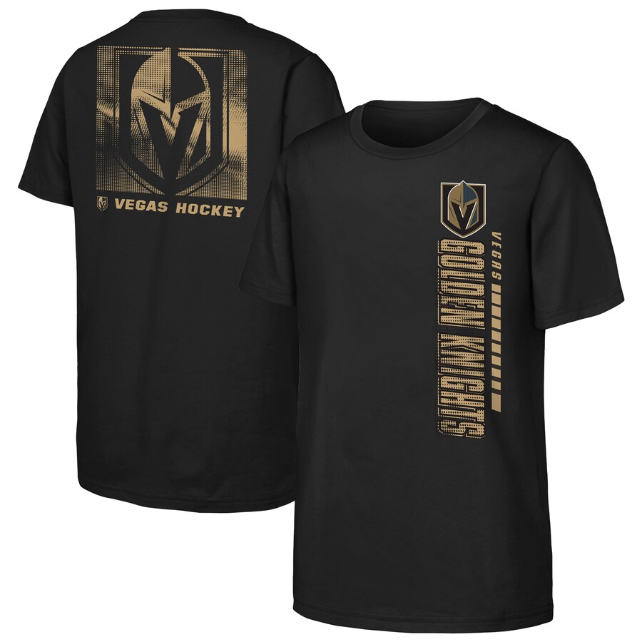 Youth Vegas Golden Knights Black Atmosphere T-Shirt - Puhuasuan
