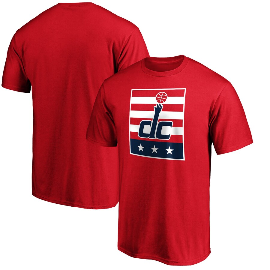 Men's Washington Wizards  Red DC Block T-Shirt - Puhuasuan