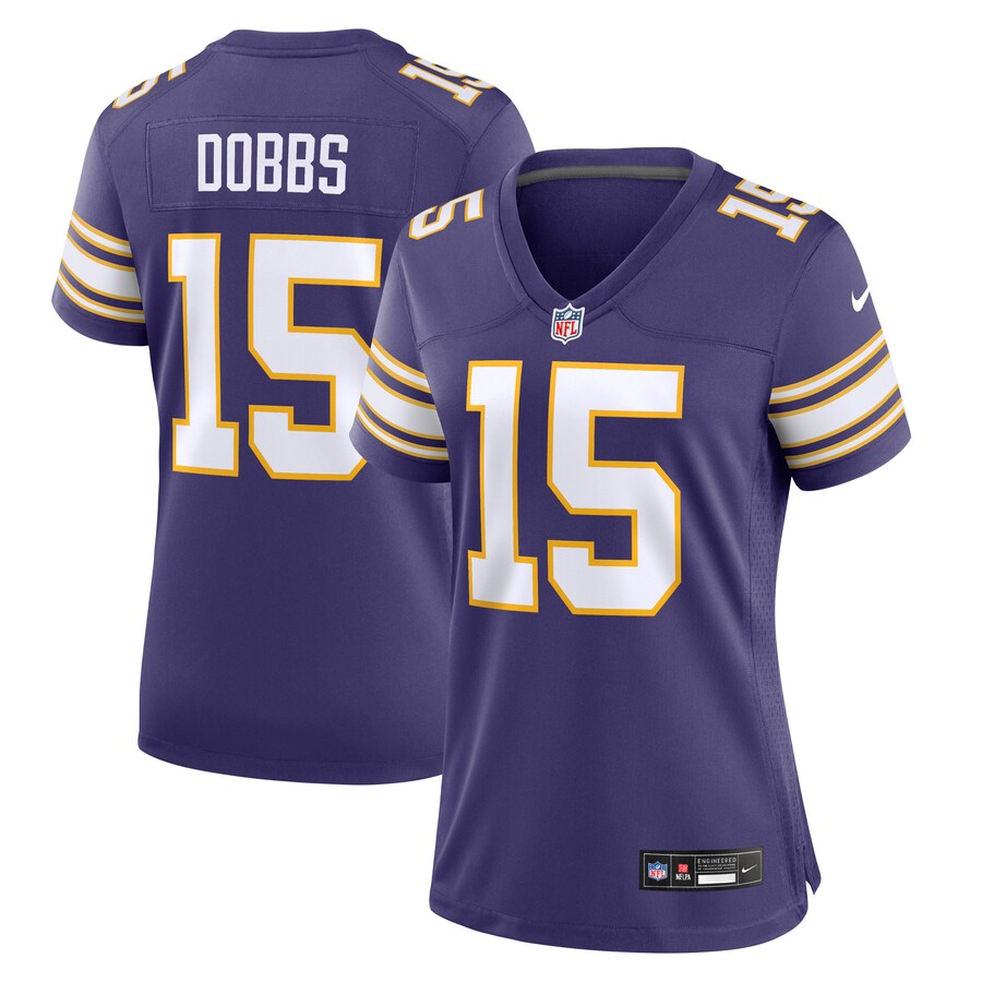 Women's Minnesota Vikings Joshua Dobbs Nike Purple Alternate Game Jersey - Puhuasuan