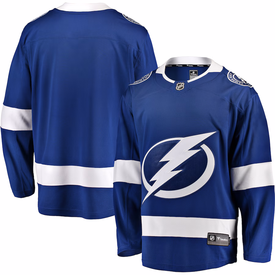 Men's Tampa Bay Lightning Fanatics Blue Breakaway Home Jersey - Puhuasuan
