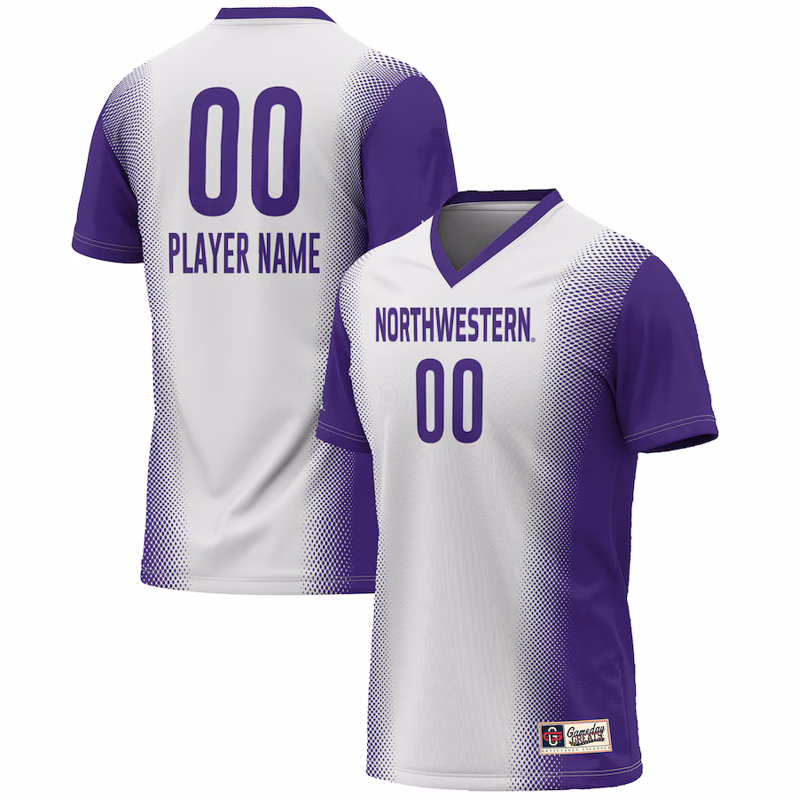Northwestern Wildcats GameDay Greats Youth NIL Pick-A-Player Lightweight Women's Soccer Jersey - White - Puhuasuan