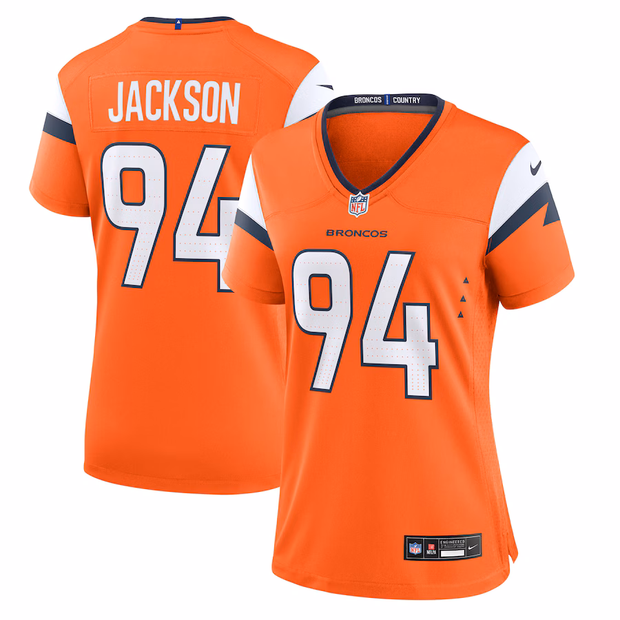 Women's Denver Broncos Jordan Jackson Nike Orange Team Game Jersey - Puhuasuan