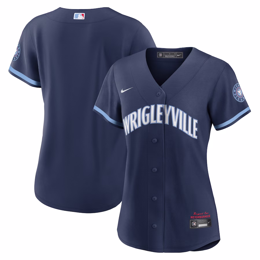 Women's Chicago Cubs Nike Navy City Connect Replica Jersey - Puhuasuan
