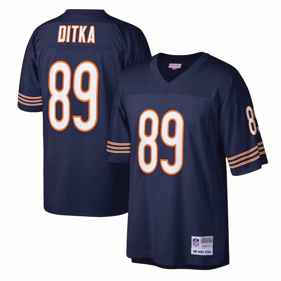 Men's Chicago Bears Mike Ditka Mitchell & Ness Navy Legacy Replica Jersey - Puhuasuan