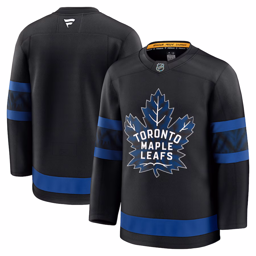Men's Toronto Maple Leafs Fanatics Black Alternate Premium Jersey - Puhuasuan
