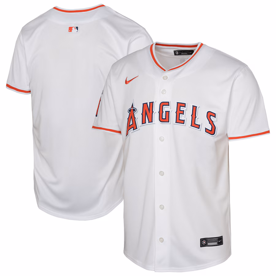 Youth Los Angeles Angels Nike White Home Limited Baseball Jersey - Puhuasuan
