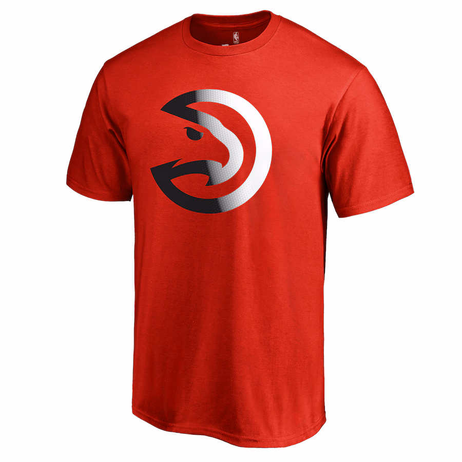 Men's Atlanta Hawks Red Gradient Logo T-Shirt - Puhuasuan