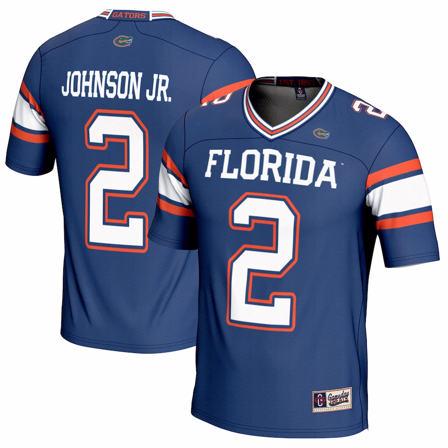 Montrell Johnson Jr. Florida Gators GameDay Greats Youth NIL Player Football Jersey - Royal - Puhuasuan