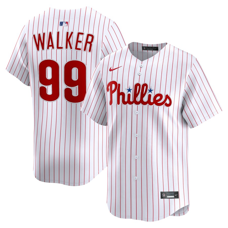 Men's Philadelphia Phillies Taijuan Walker Nike White Alternate Limited Player Jersey - Puhuasuan