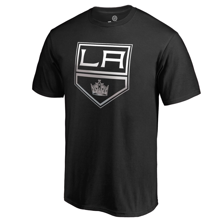 Men's Los Angeles Kings Black Gradient Logo T-Shirt - Puhuasuan