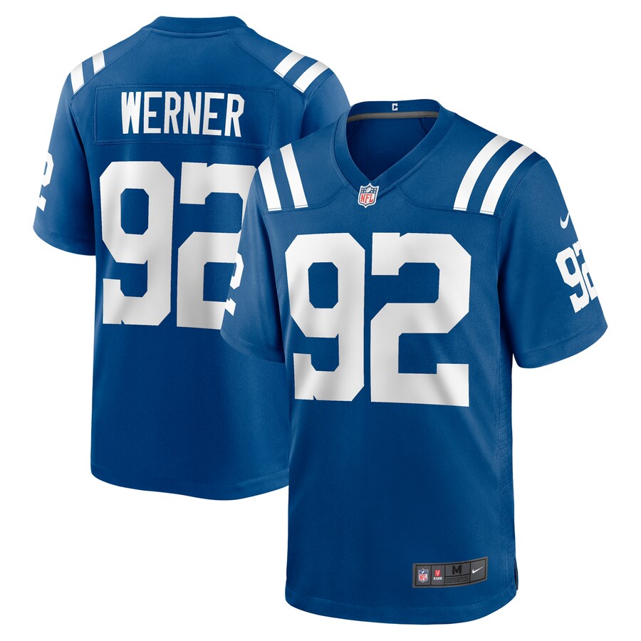 Men's Indianapolis Colts Bjoern Werner Nike Royal Retired Player Game Jersey - Puhuasuan