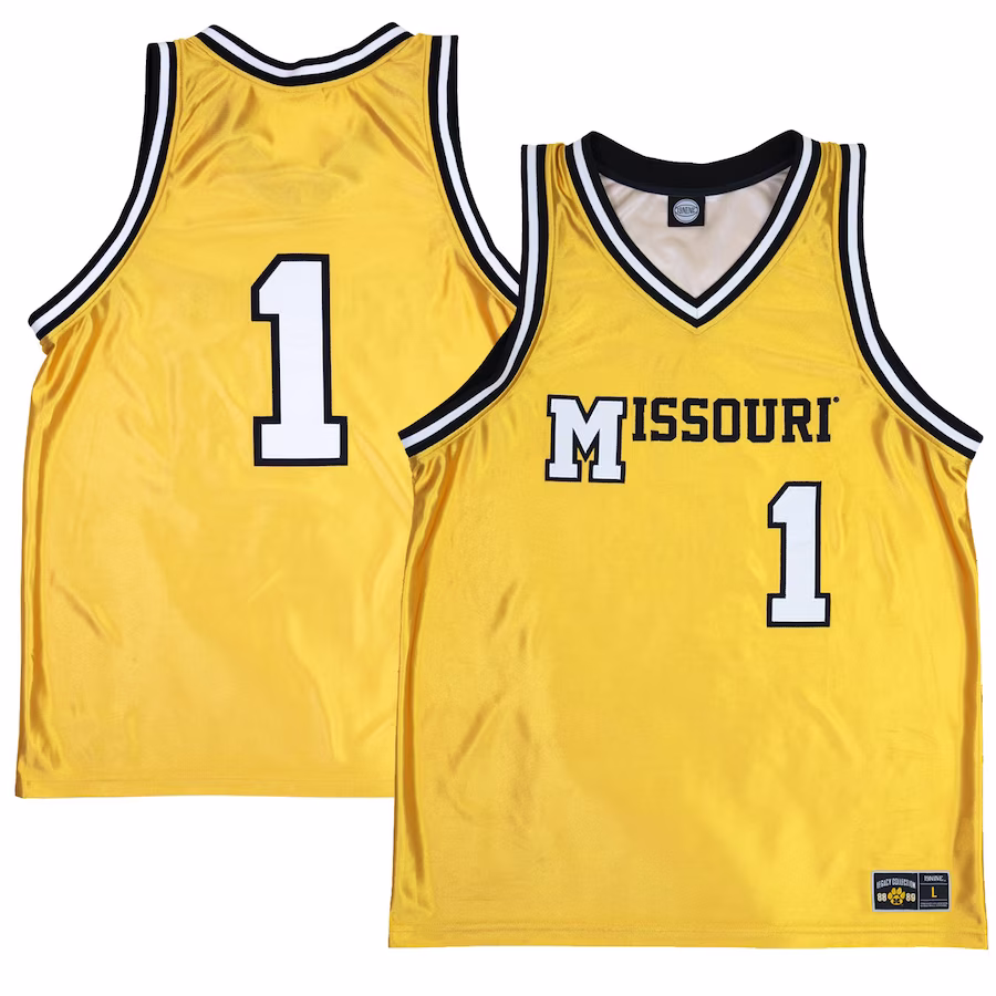 Missouri Tigers 1988/89 Basketball Legacy Jersey - Gold - Puhuasuan