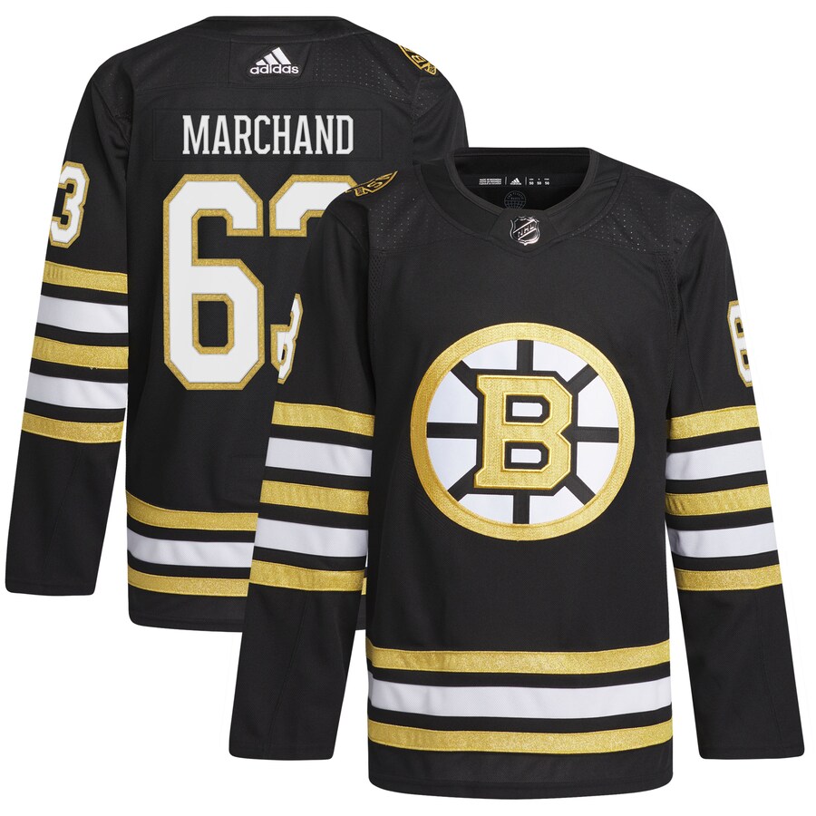 Men's Boston Bruins Brad Marchand adidas Black  Primegreen Authentic Pro Player Jersey - Puhuasuan