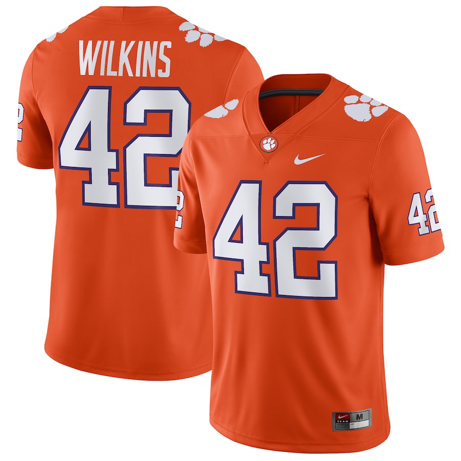 Christian Wilkins Clemson Tigers Nike Game Jersey - Orange - Puhuasuan