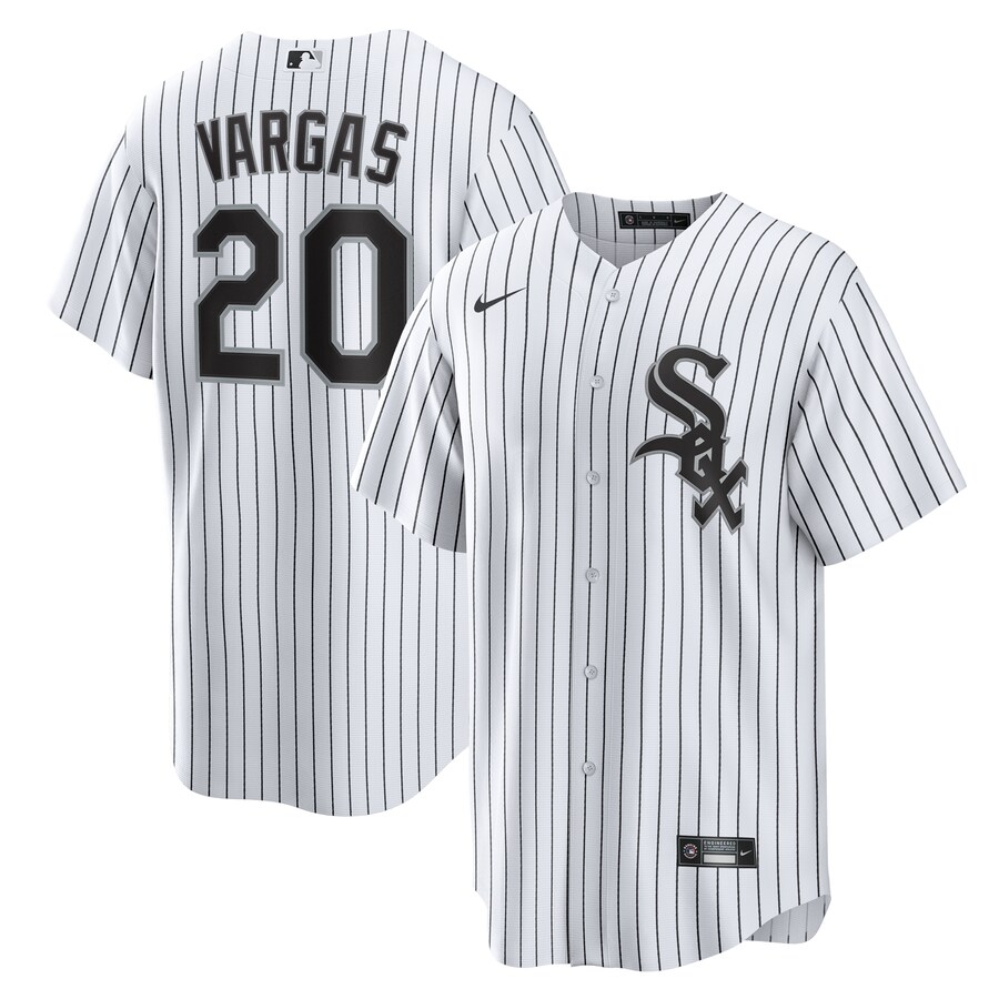 Men's Chicago White Sox Miguel Vargas Nike White Home Replica Jersey - Puhuasuan