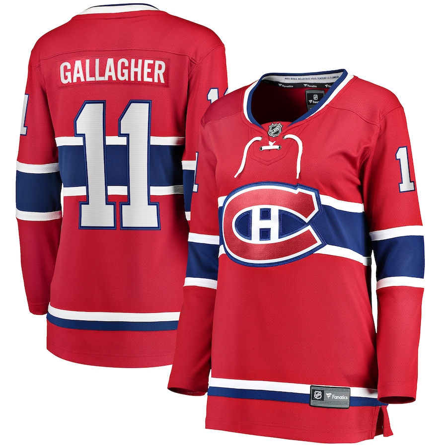 Women's Montreal Canadiens Brendan Gallagher Fanatics Red Home Breakaway Player Jersey - Puhuasuan