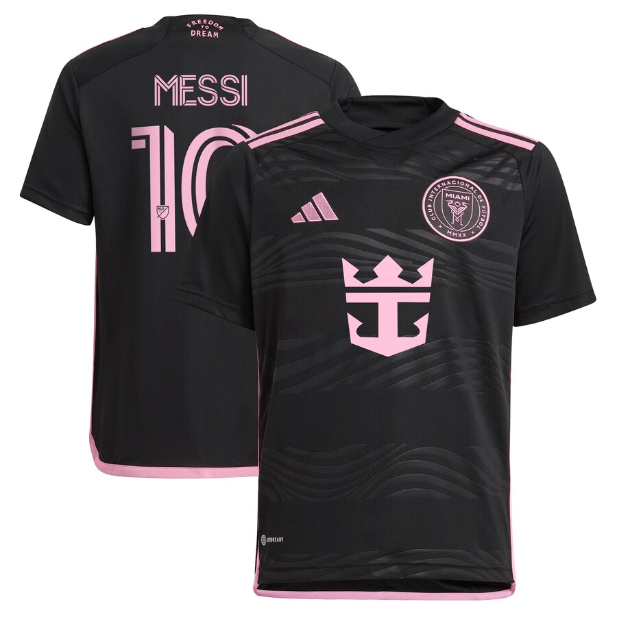 Youth Inter Miami CF Lionel Messi adidas Black 2024 La Noche Replica Player Jersey - Puhuasuan