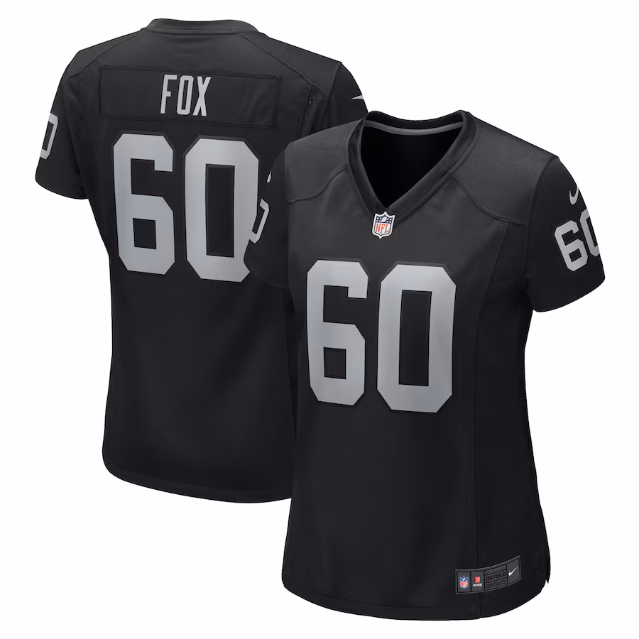 Women's Las Vegas Raiders Tomari Fox Nike Black Game Jersey - Puhuasuan