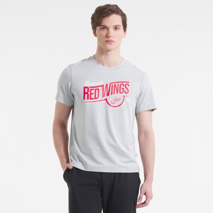 Men's Detroit Red Wings lululemon Heather Gray 2025 NHL Stadium Series Soft Jersey T-Shirt - Puhuasuan