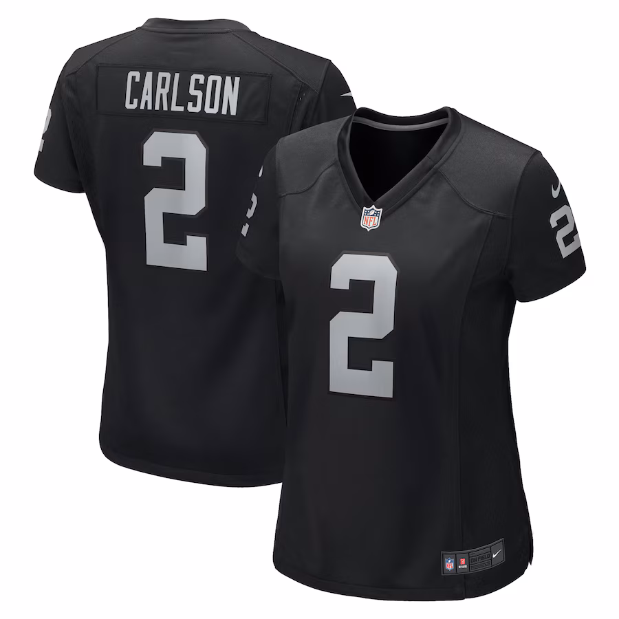 Women's Las Vegas Raiders Daniel Carlson Nike Black Game Jersey - Puhuasuan