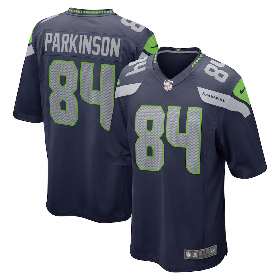 Men's Seattle Seahawks Colby Parkinson Nike College Navy Game Jersey - Puhuasuan