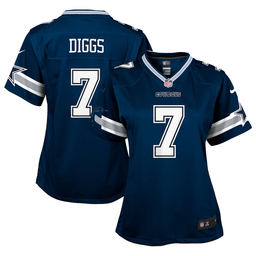 Girls Youth Dallas Cowboys Trevon Diggs Nike Navy Game Jersey - Puhuasuan