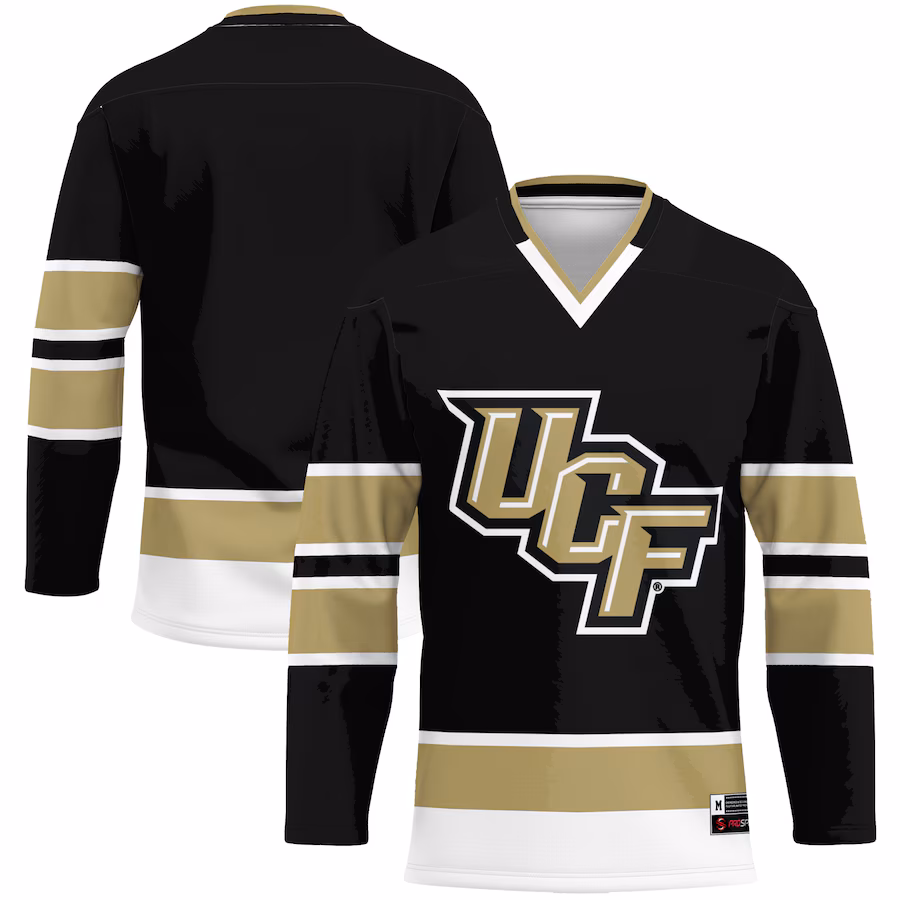 Men's GameDay Greats Gold UCF Knights Hockey Jersey - Puhuasuan