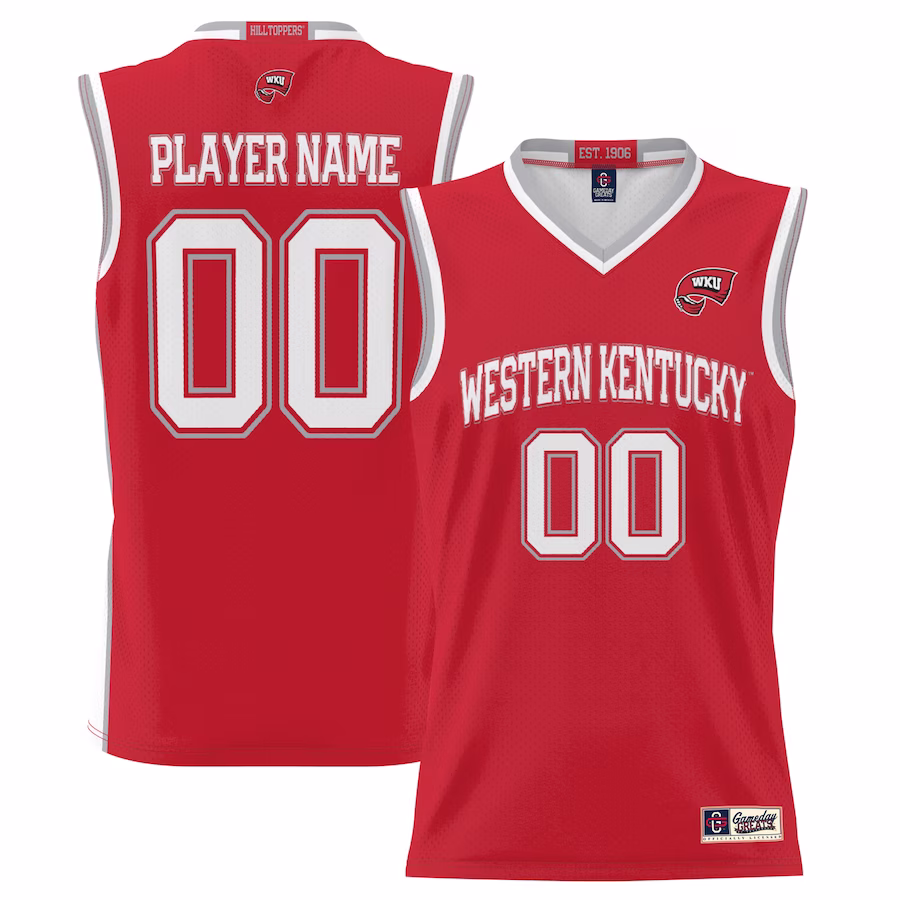 Western Kentucky Hilltoppers GameDay Greats Youth NIL Pick-A-Player Lightweight Basketball Jersey - Red - Puhuasuan