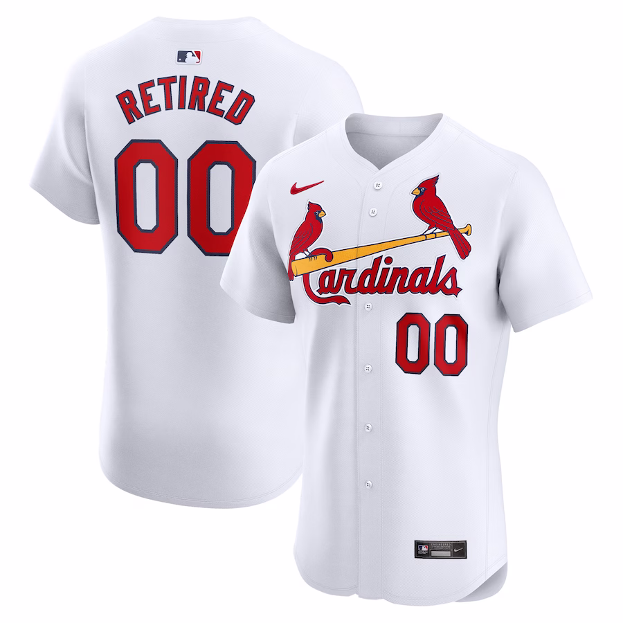 Men's St. Louis Cardinals Nike White Home Elite Pick-A-Player Retired Roster Jersey - Puhuasuan