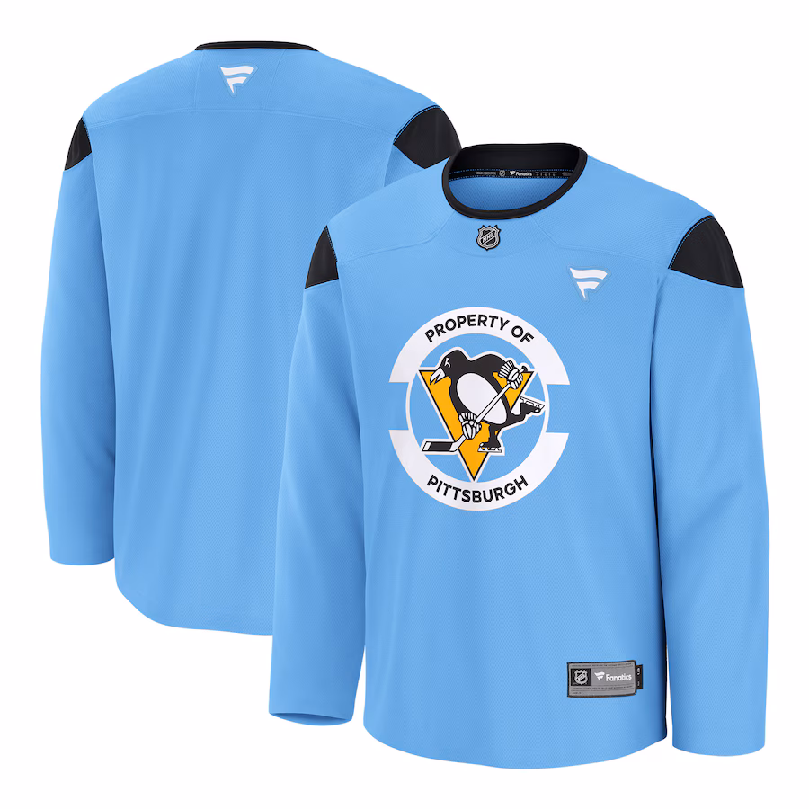 Men's Pittsburgh Penguins Fanatics Blue Home Practice Jersey - Puhuasuan