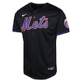 Men's New York Mets  Nike Black  Alternate Limited Custom Jersey - Puhuasuan