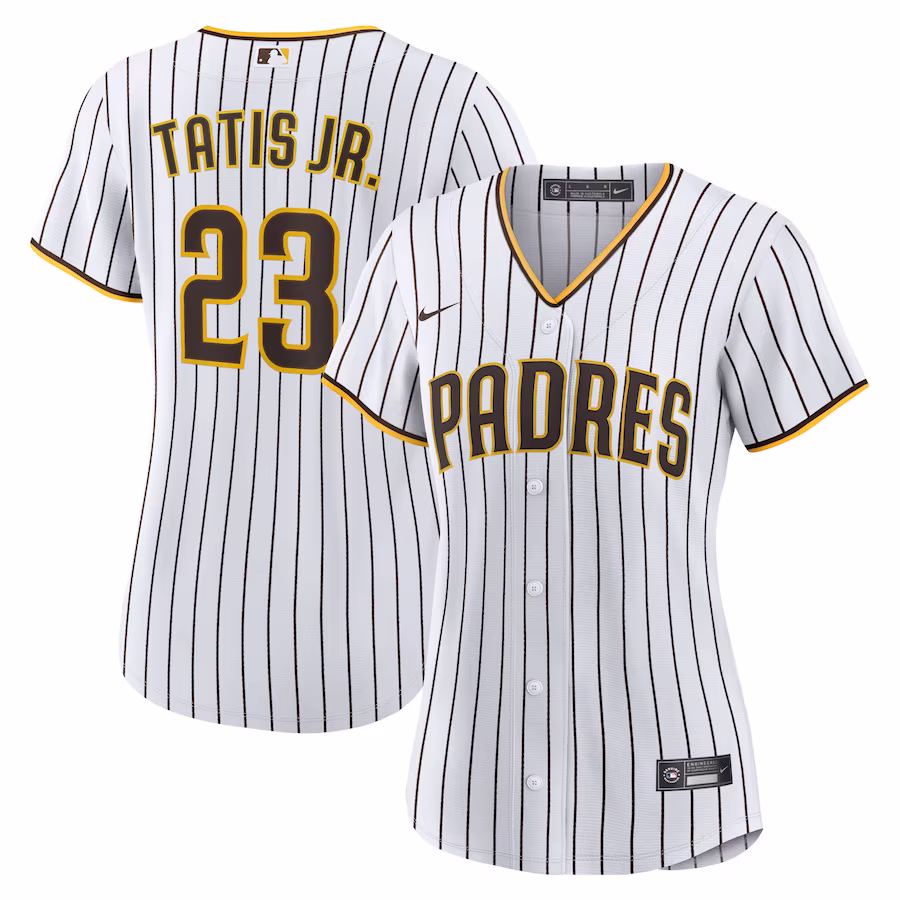 Women's San Diego Padres Fernando Tatís Jr. Nike White/Brown Home Replica Player Jersey - Puhuasuan