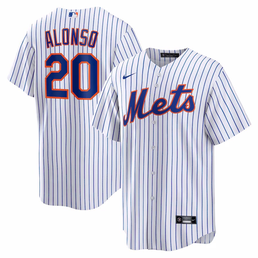 Men's New York Mets Pete Alonso Nike White Home Replica Player Name Jersey - Puhuasuan