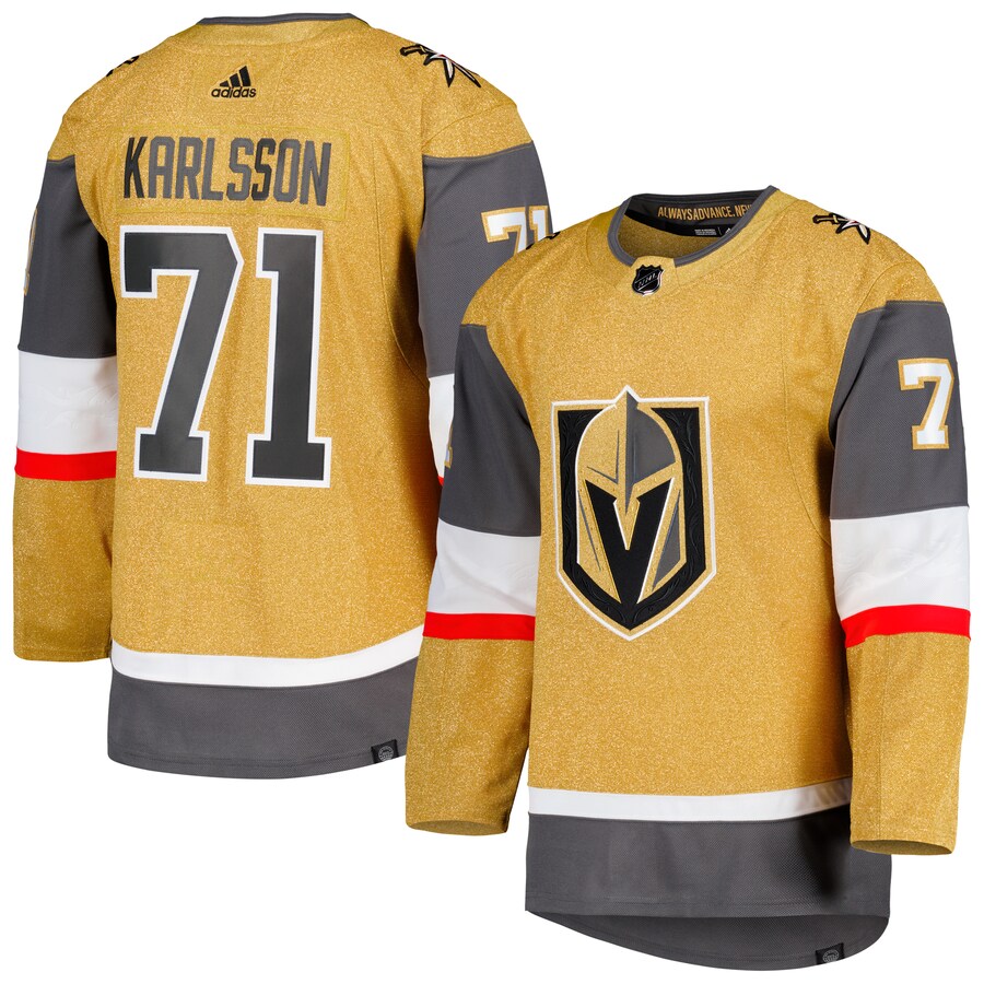 Men's Vegas Golden Knights William Karlsson adidas Gold  Primegreen Authentic Pro Player Jersey - Puhuasuan