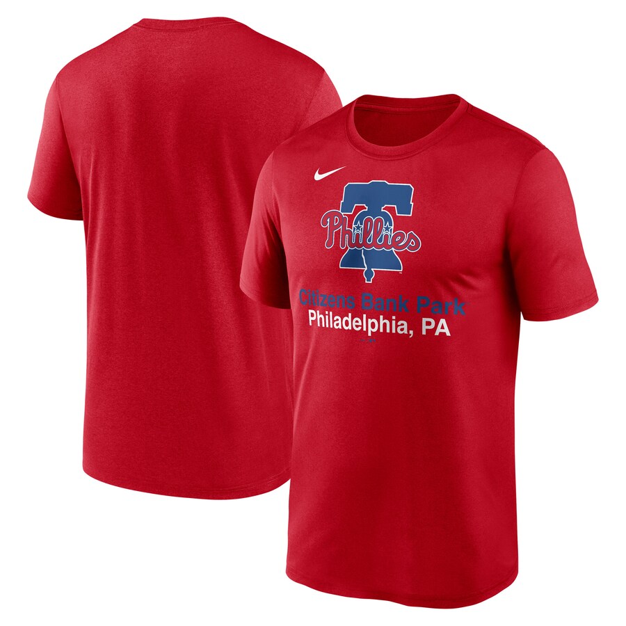 Men's Philadelphia Phillies Nike Red Stadium Legend Performance T-Shirt - Puhuasuan