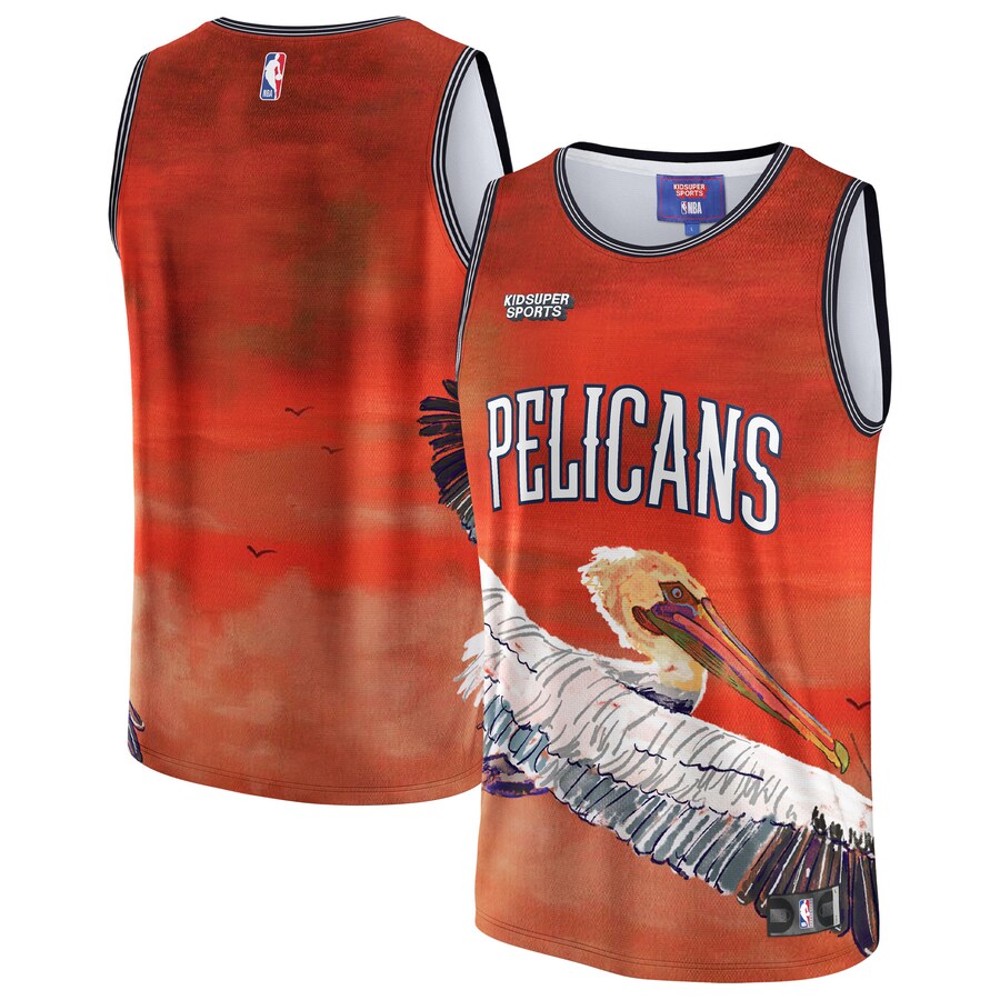 Unisex New Orleans Pelicans NBA & KidSuper Studios by Fanatics Red Hometown Jersey - Puhuasuan