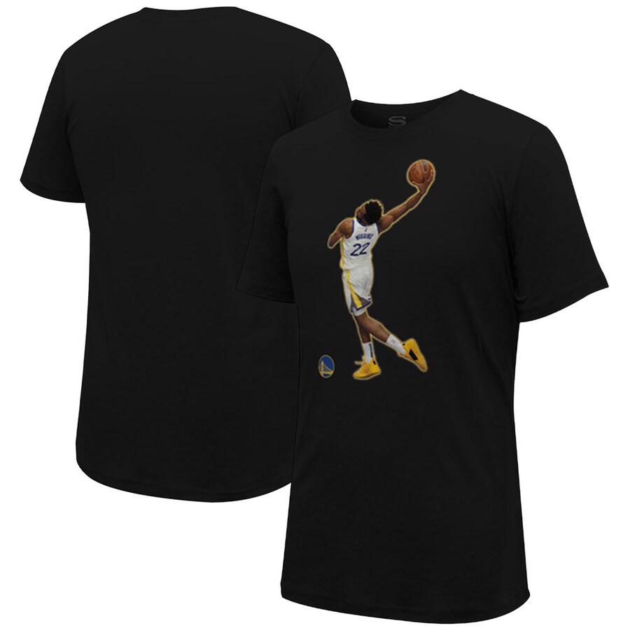 Unisex Golden State Warriors Andrew Wiggins Stadium Essentials Black Bobblehead Night T-Shirt - Puhuasuan