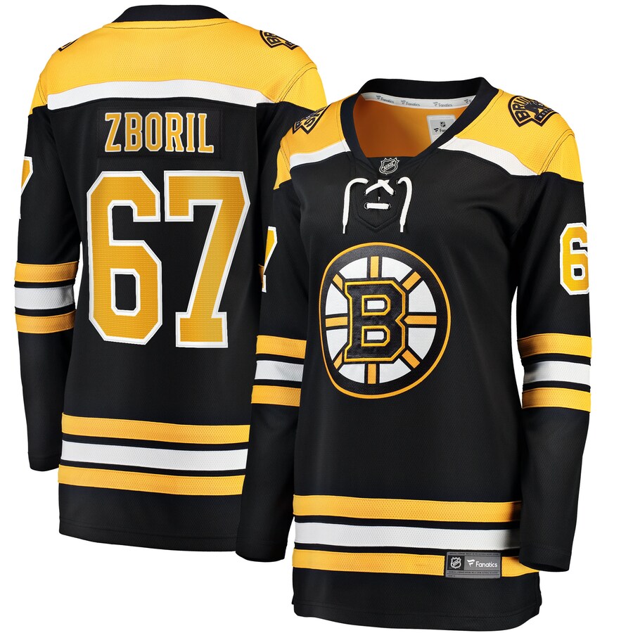 Women's Boston Bruins Jakub Zboril Fanatics Branded Black Home Breakaway Player Jersey - Puhuasuan