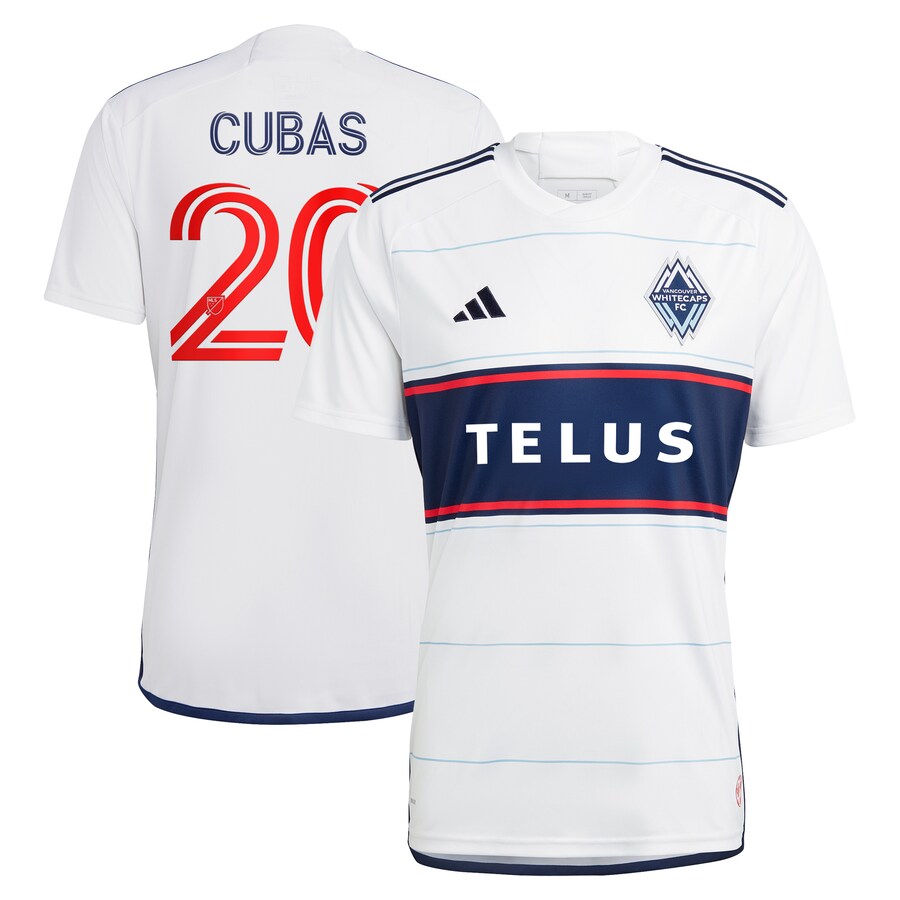 Men's Vancouver Whitecaps FC Andrés Cubas adidas White 2023 Bloodlines Replica Player Jersey - Puhuasuan