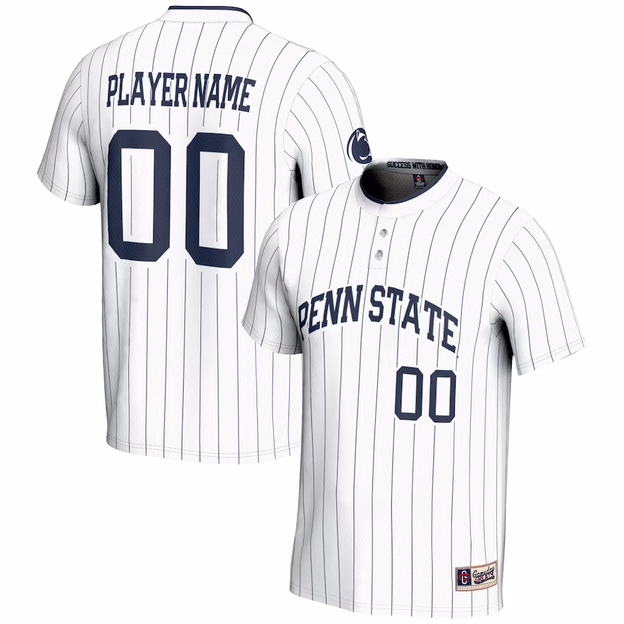 Penn State Nittany Lions GameDay Greats Youth NIL Pick-A-Player Lightweight Softball Jersey - White - Puhuasuan
