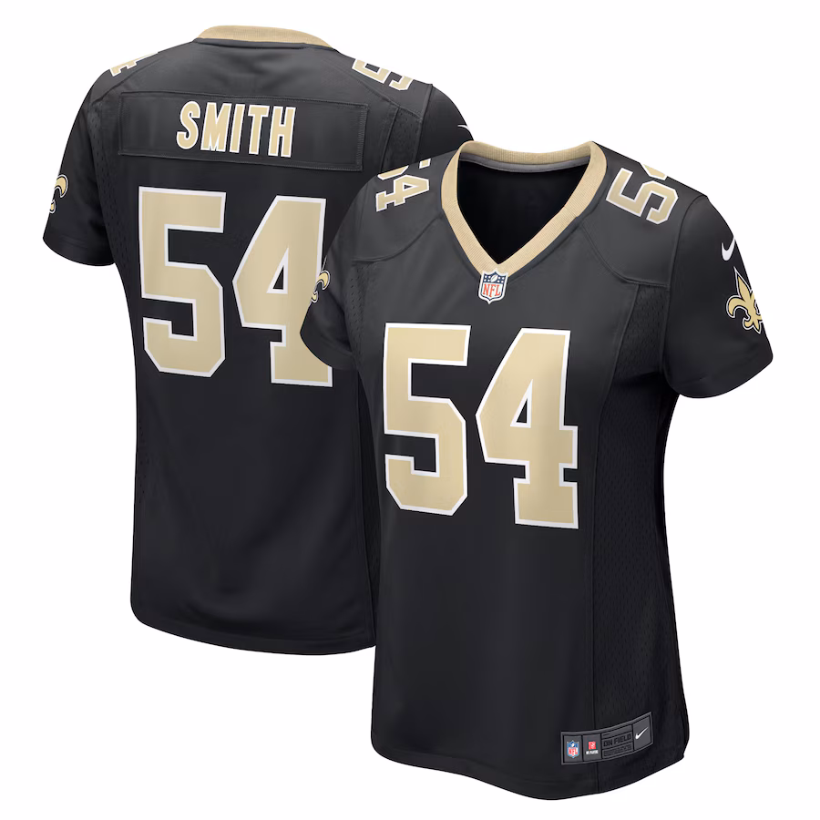 Women's New Orleans Saints Jaylon Smith Nike  Black Team Game Jersey - Puhuasuan