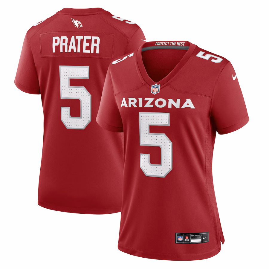 Women's Arizona Cardinals Matt Prater Nike Cardinal Team Game Jersey - Puhuasuan