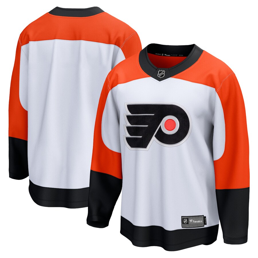 Men's Philadelphia Flyers Fanatics Branded White Away Premier Breakaway Jersey - Puhuasuan
