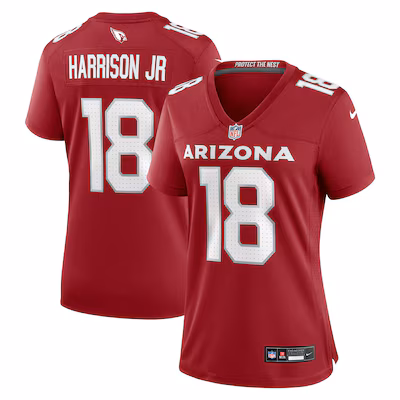 Women's Arizona Cardinals Marvin Harrison Jr. Nike Cardinal Player Game Jersey - Puhuasuan
